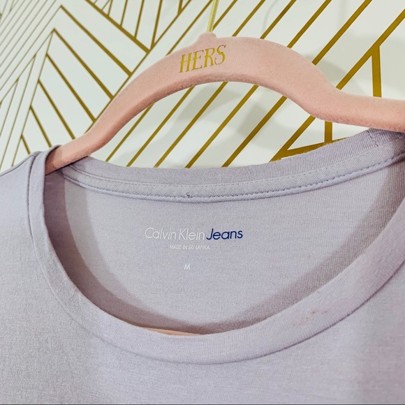 Calvin Klein Jeans Lavender Tee - Picture 5 of 7